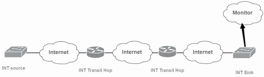 INT Source, INT Sink and INT Transit Hop.