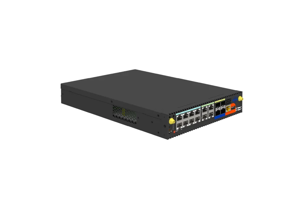 Side profile and chassis design of Asterfusion Marvell OCTEON 10 CN102 open networking hardware.