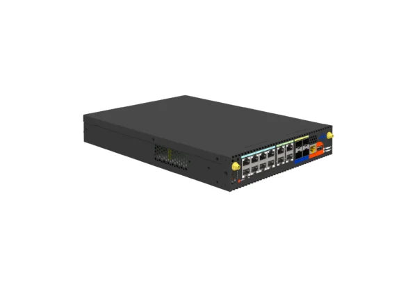 Side profile and chassis design of Asterfusion Marvell OCTEON 10 CN102 open networking hardware.