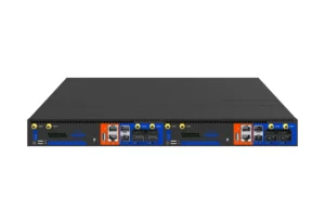 Full view of Asterfusion ET3616-4P4S 100G open hardware gateway designed for 5G edge computing nodes.