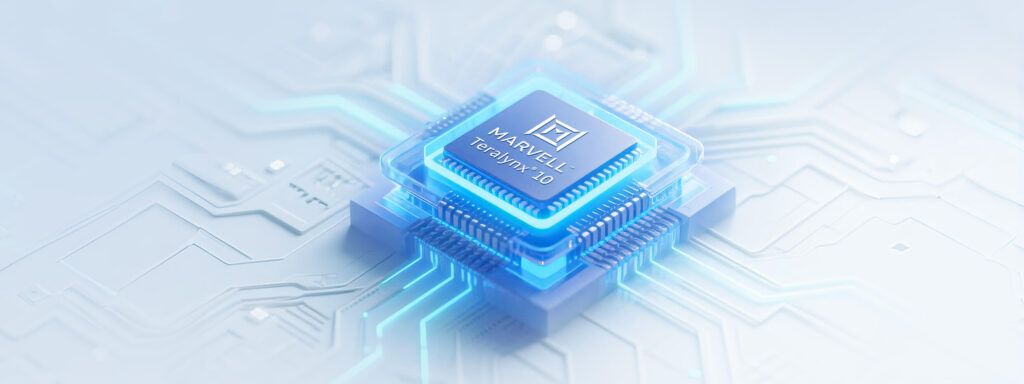 marvell-teralynx 10 chip with 800G switch