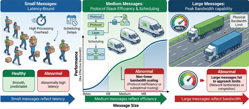 Message Size Distribution: The Foundation of Performance Curves