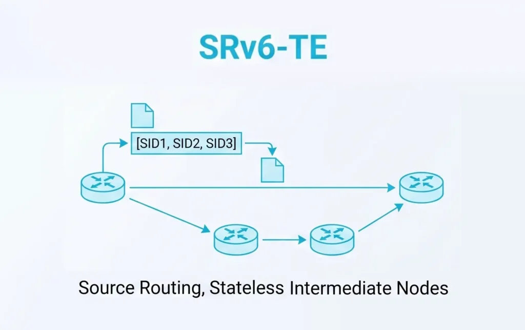 SRv6-TE workflow in traffic engineering