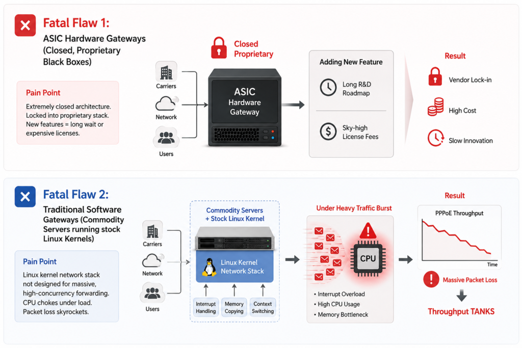 Flaws of Traditional BNG Gateways