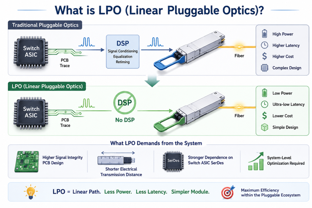 What is LPO (Linear Pluggable Optics)