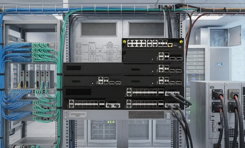 Small cell site router family in cabinet