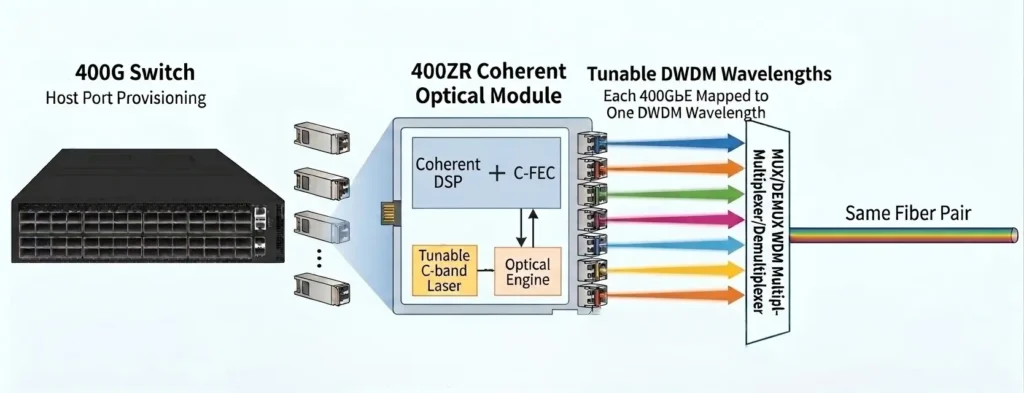 Figure 1 - 400ZR DCI Architecture